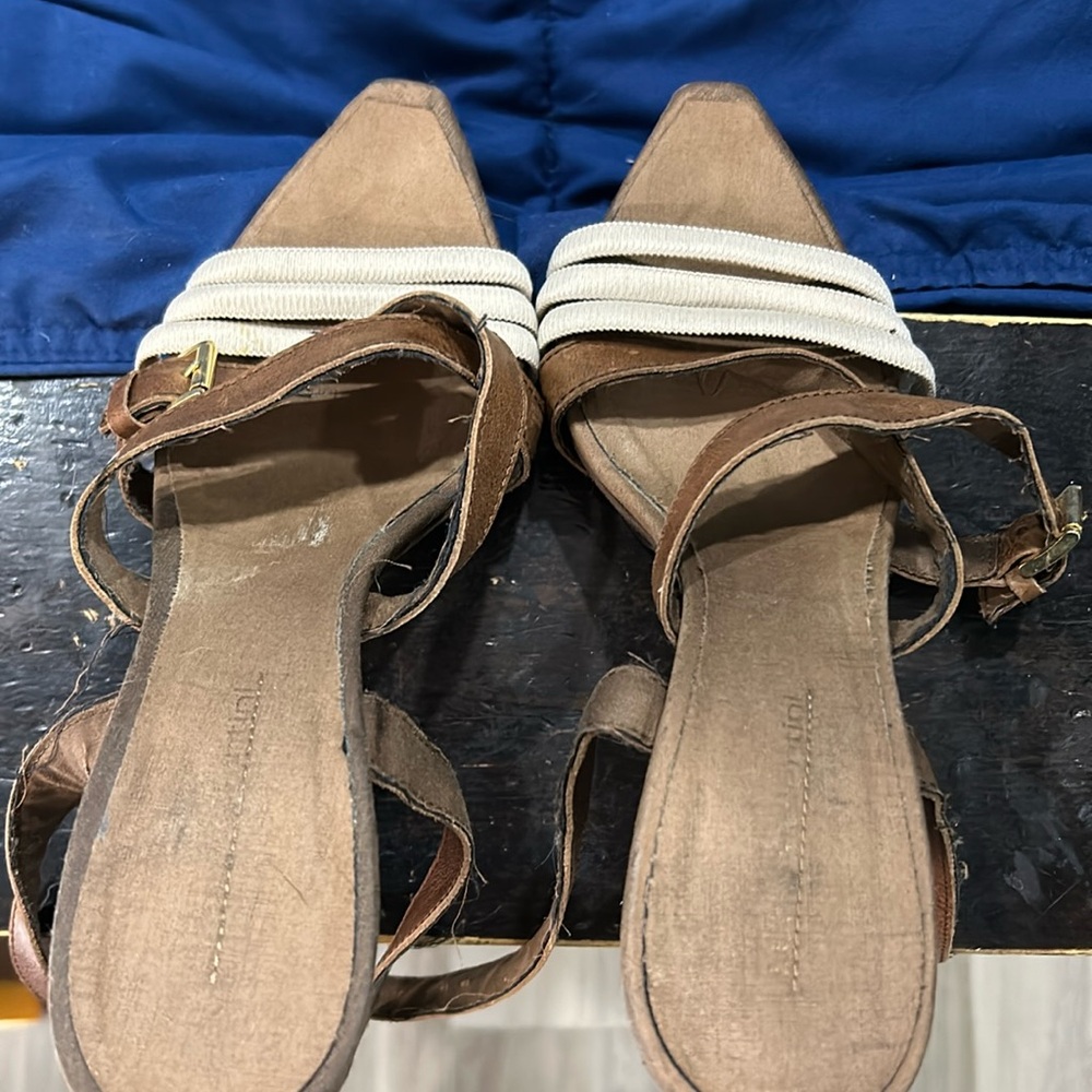 Short heel sandals size 7 1/2-8